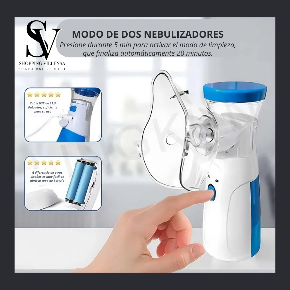 Nebulisafe™ - Nebulizador Portátil para Niños y Adultos