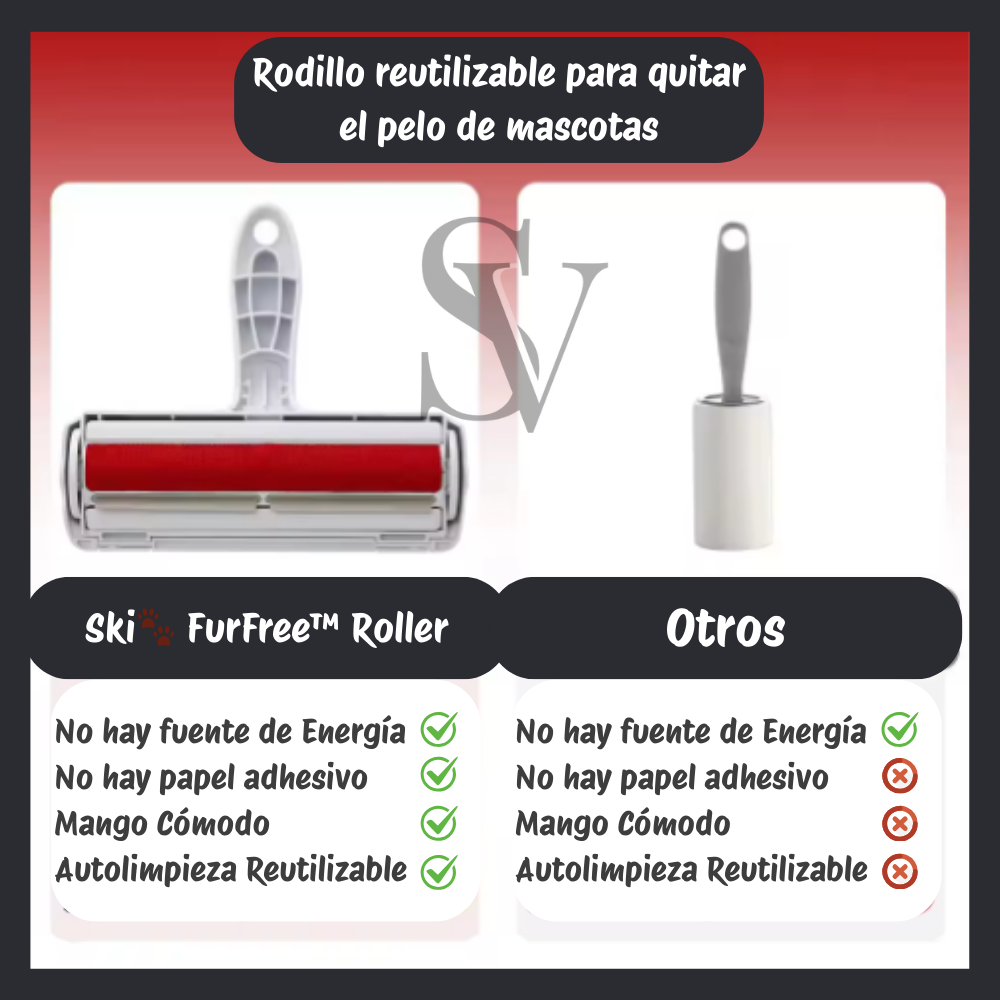 🐾 FurFree™ Roller – Rodillo reutilizable para quitar el pelo de mascotas