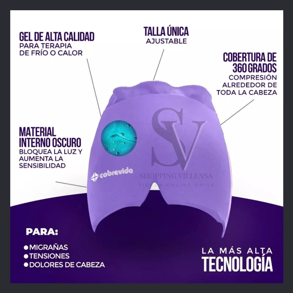 🔥MigraStop™- Gorro Gel para Aliviar Migraña