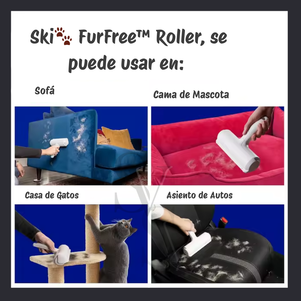🐾 FurFree™ Roller – Rodillo reutilizable para quitar el pelo de mascotas