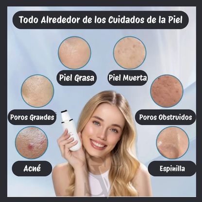 ✨ SkinWave™ Pro – Paleta Ultrasónica de Limpieza Facial 5 en 1 ✨